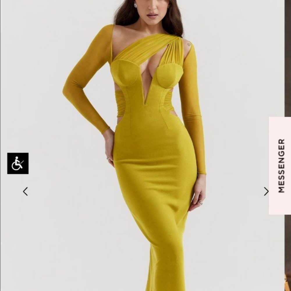 Elegant Mustard Yellow Dress